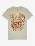 Sublime Sun Logo Boyfriend Fit Girls T-Shirt, OATMEAL, hi-res