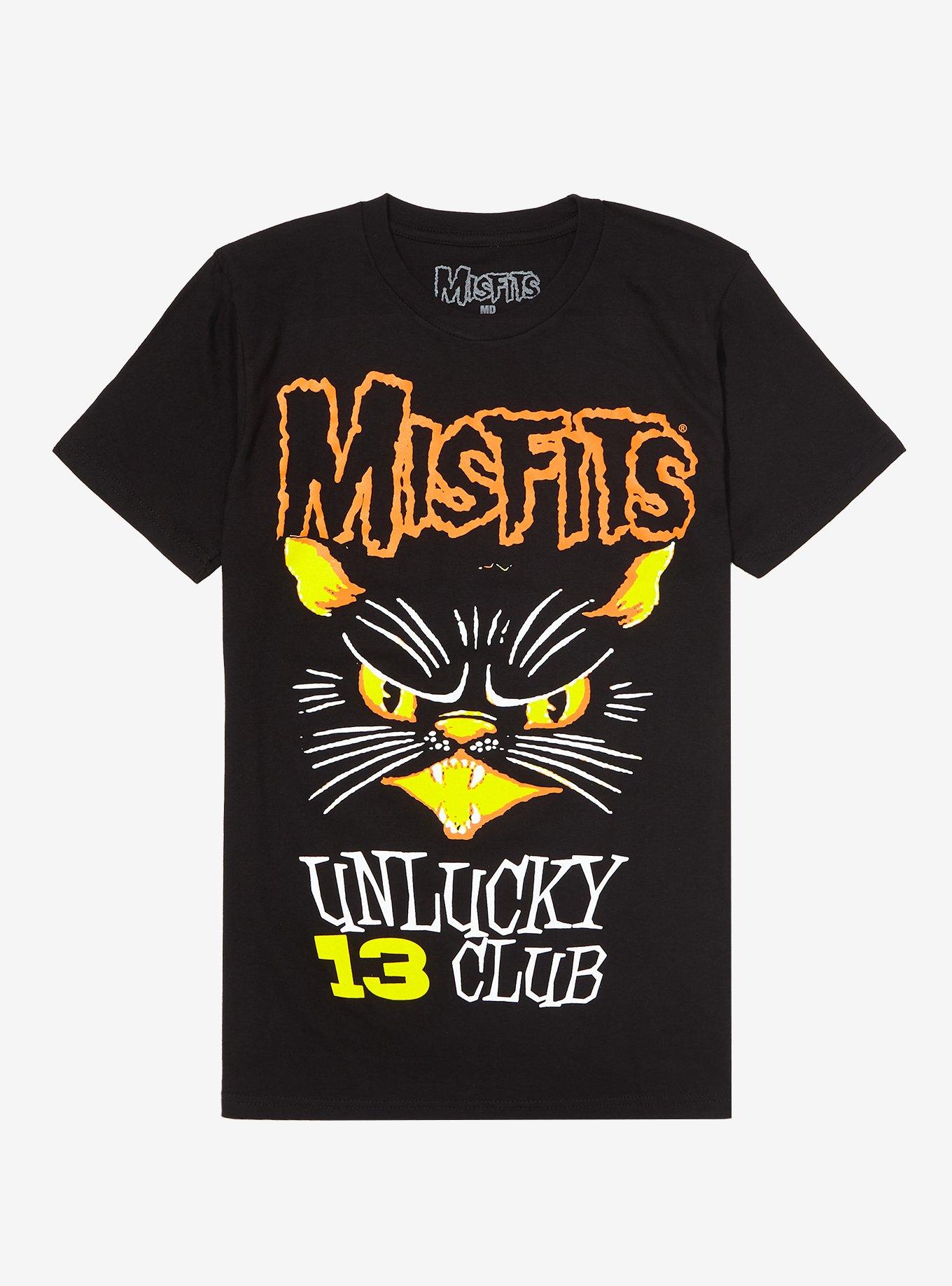 Misfits Unlucky 13 Boyfriend Fit Girls T-Shirt, BLACK, hi-res