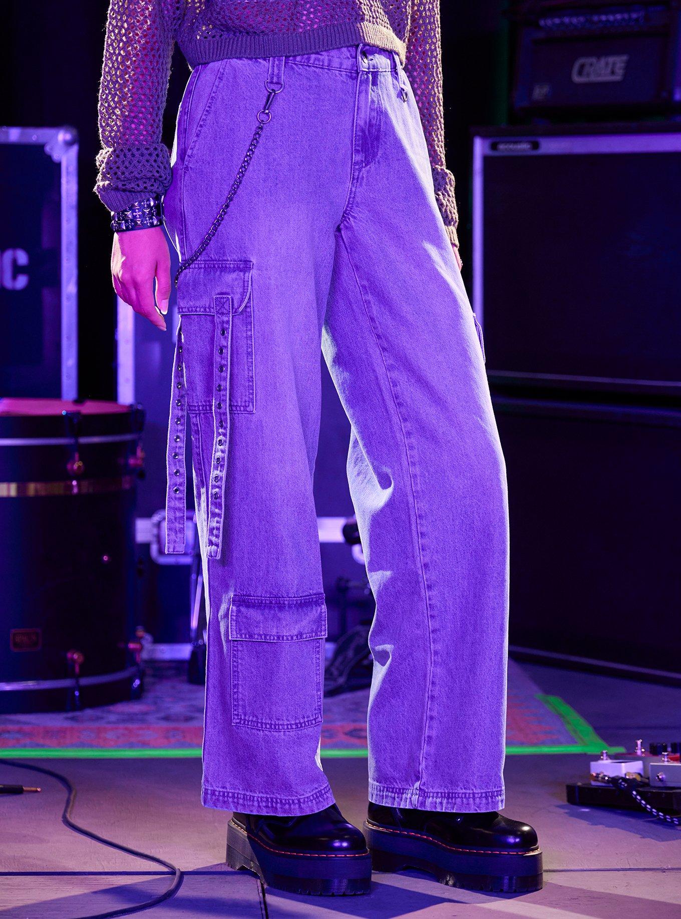 Indigo Cargo Carpenter Pants, BLUE, hi-res