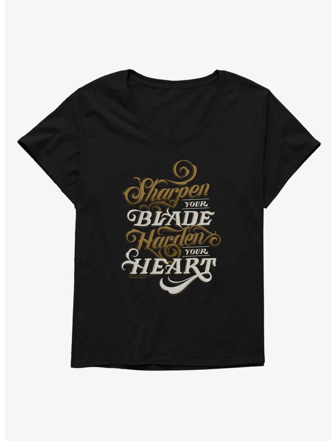 The Cruel Prince Sinister Enchantment Collection: Sharpen Your Blade Womens T-Shirt Plus Size , BLACK, hi-res