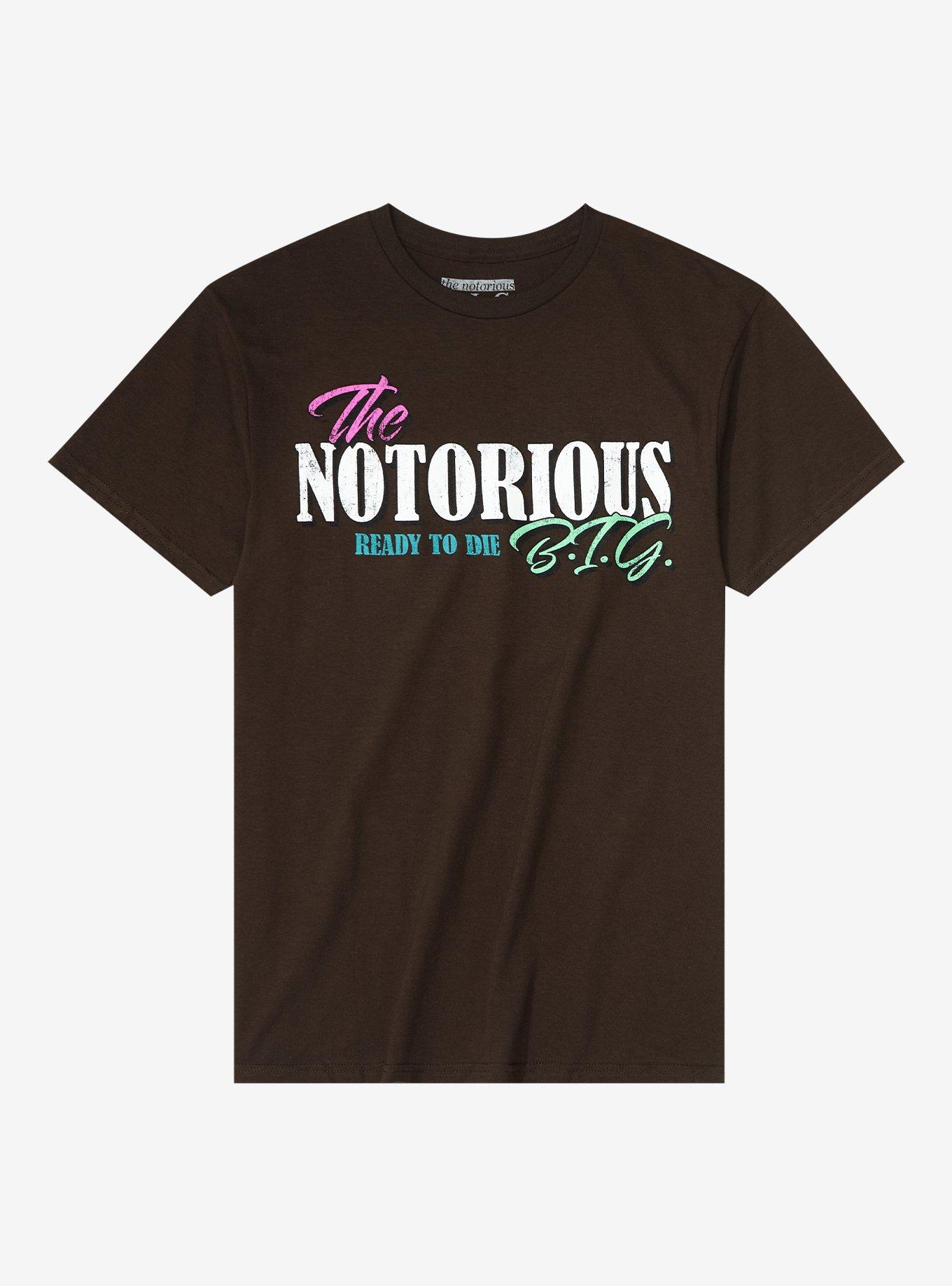 Notorious B.I.G. Ready To Die Boyfriend Fit Girls T-Shirt, DARK CHOCOLATE, hi-res