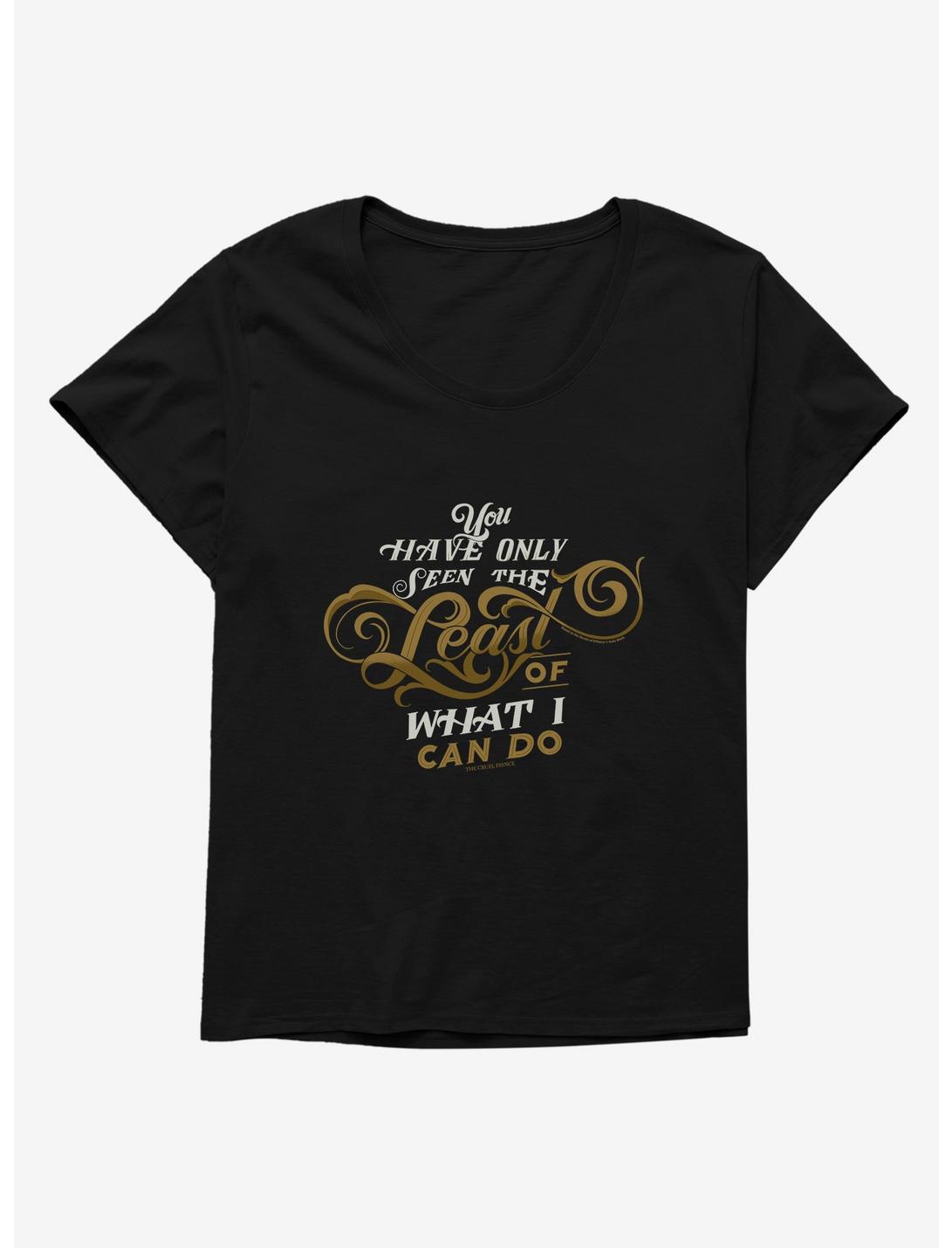 The Cruel Prince Sinister Enchantment Collection: You Have Only Seen The Least Womens T-Shirt Plus Size , BLACK, hi-res