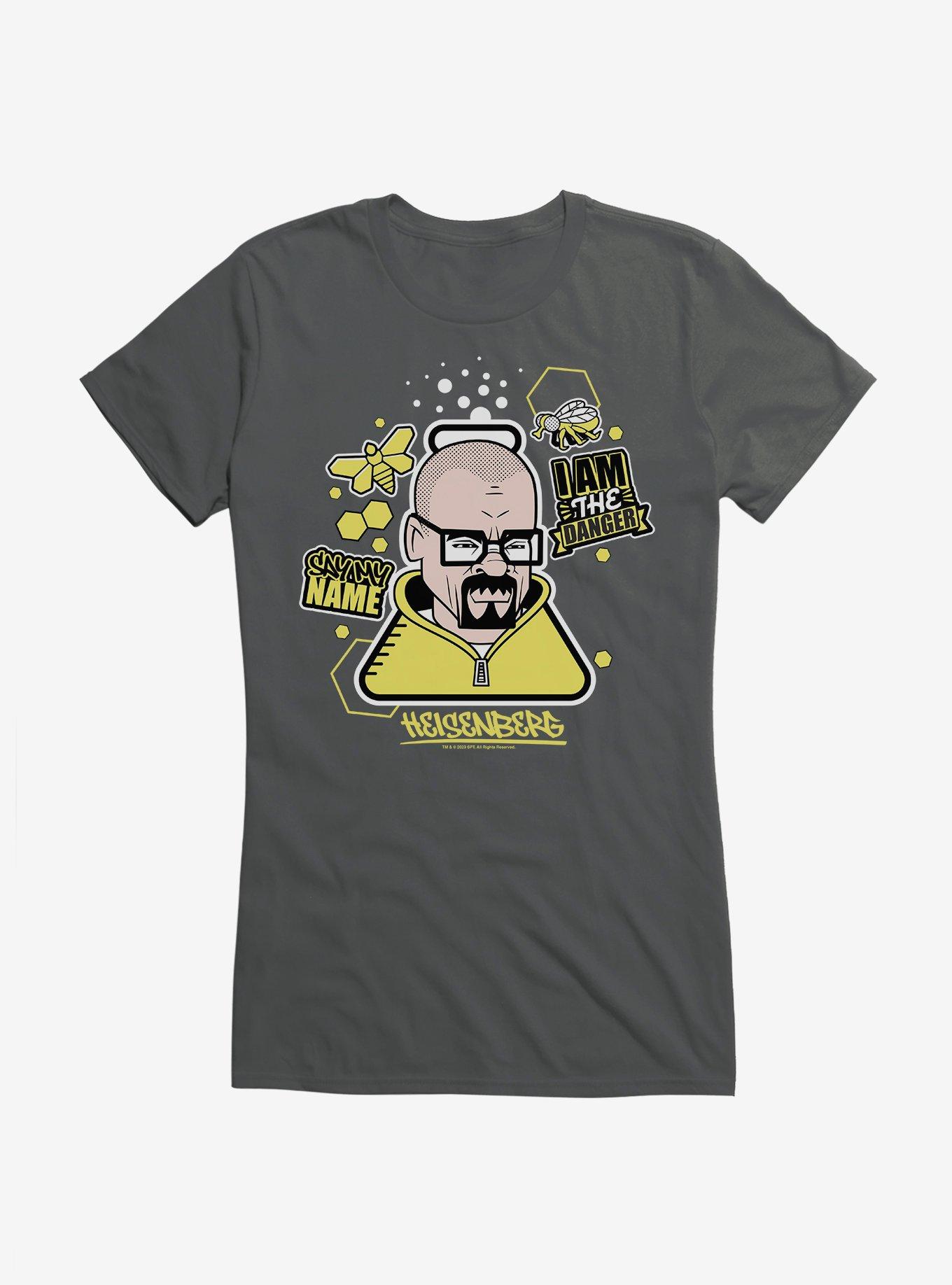 Breaking Bad I Am The Danger Girls T-Shirt, CHARCOAL, hi-res
