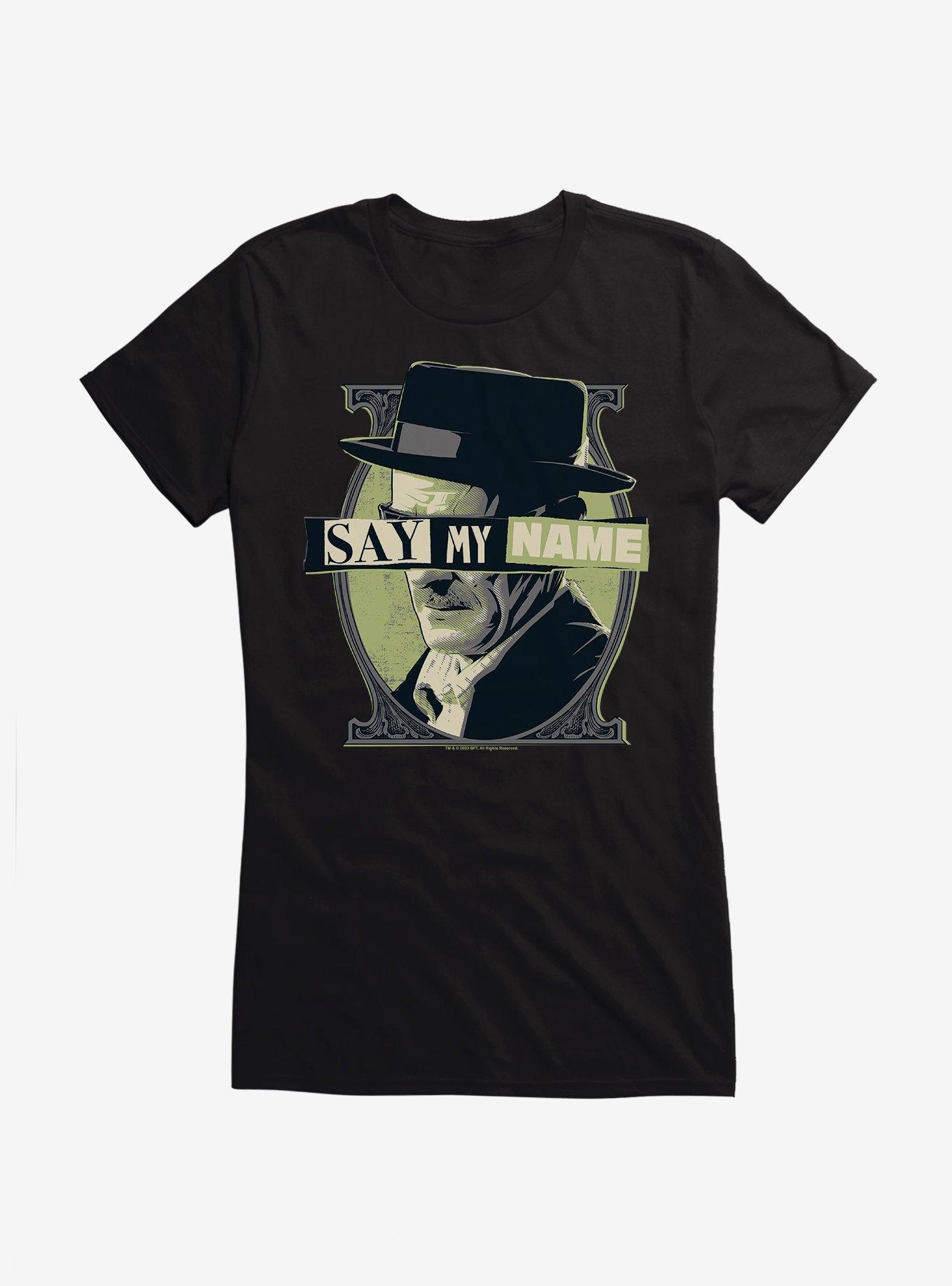 Breaking Bad Say My Name Girls T-Shirt, BLACK, hi-res