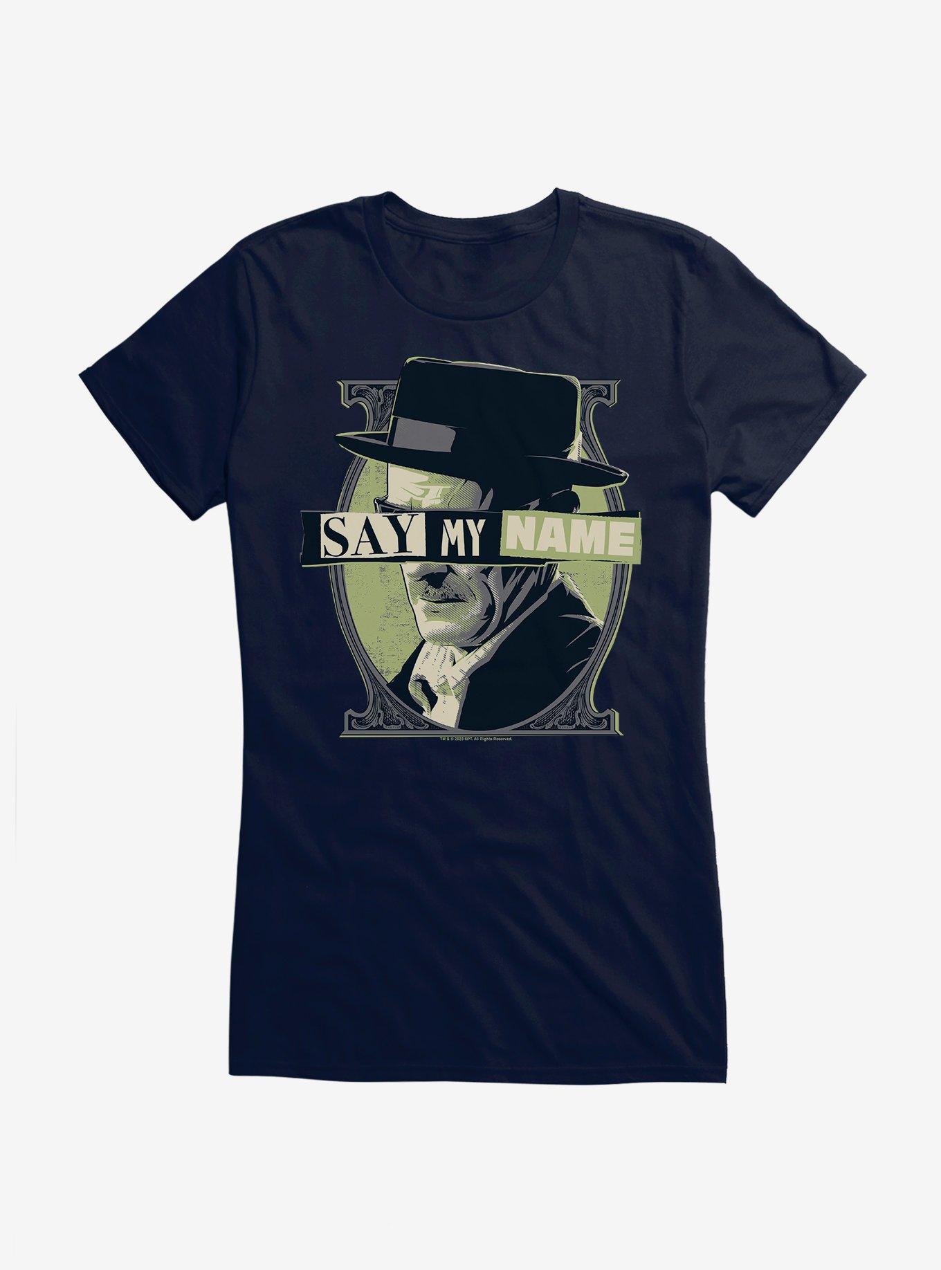 Breaking Bad Say My Name Girls T-Shirt, NAVY, hi-res