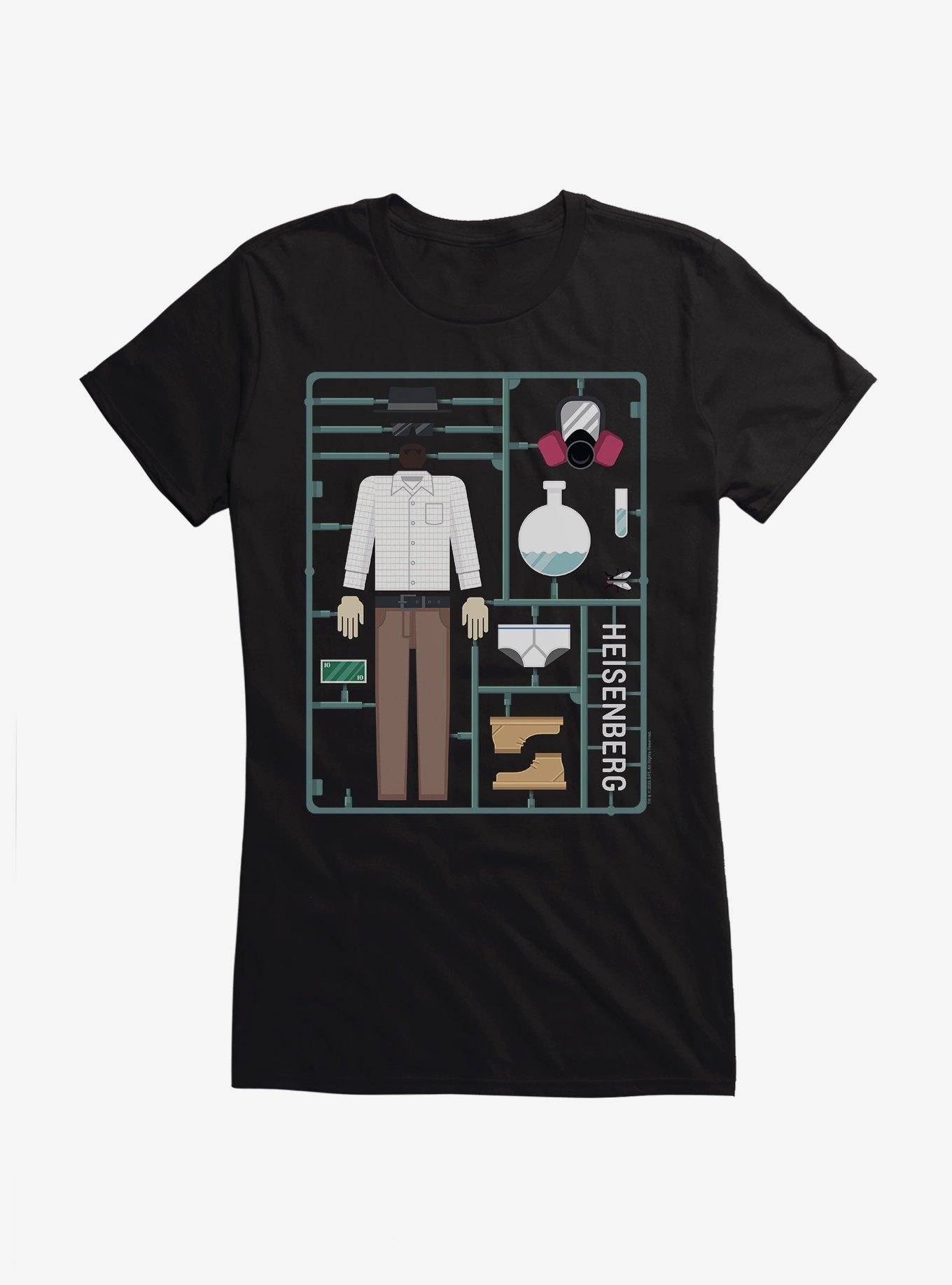 Breaking Bad Heisenberg Action Figure Girls T-Shirt, BLACK, hi-res