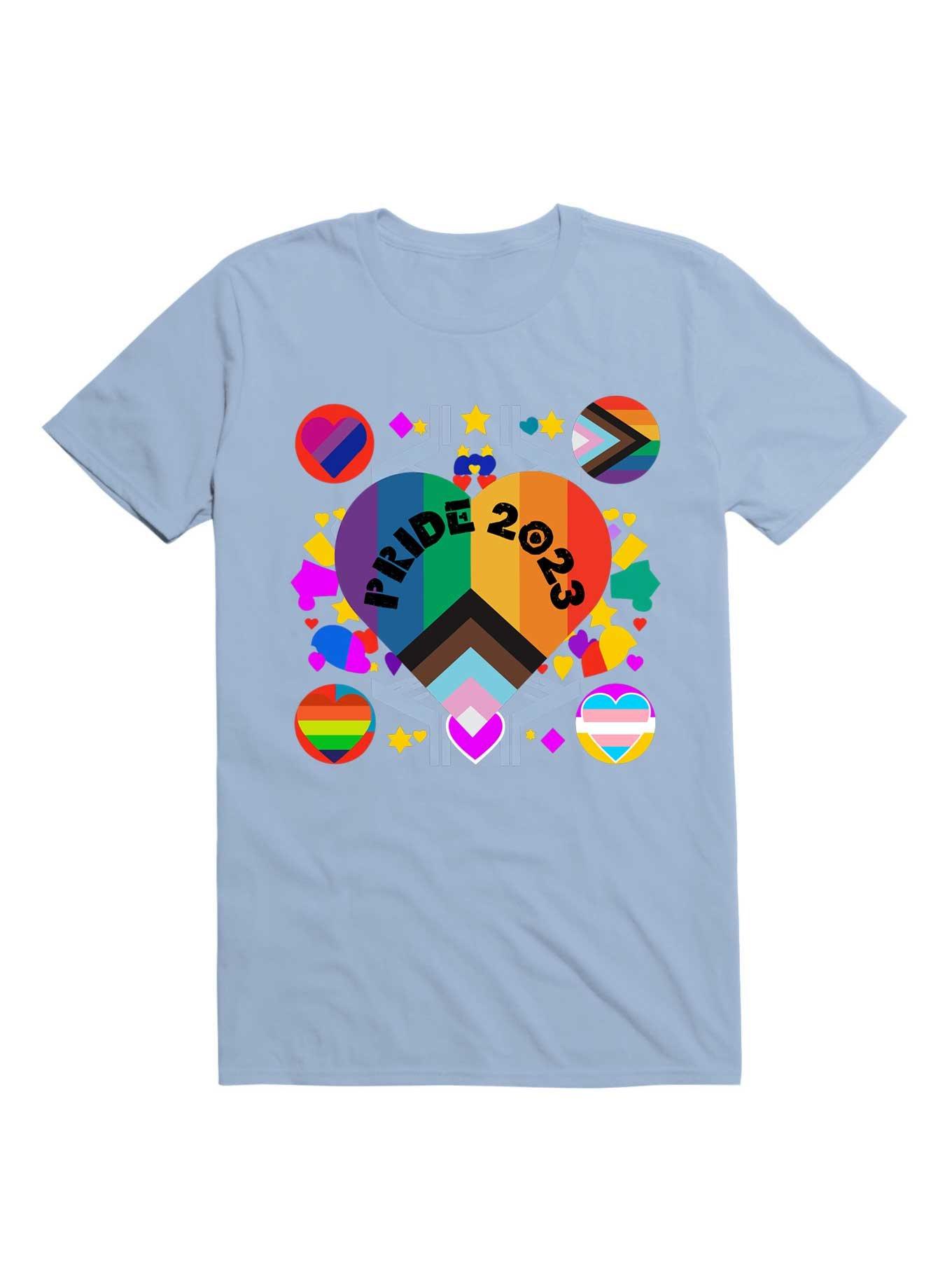 Colorful Pride 2023 Design: Celebrating Diversity with LGBT Pride Flags T-Shirt, , hi-res