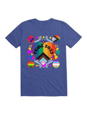 Colorful Pride 2023 Design: Celebrating Diversity with LGBT Pride Flags T-Shirt, , hi-res