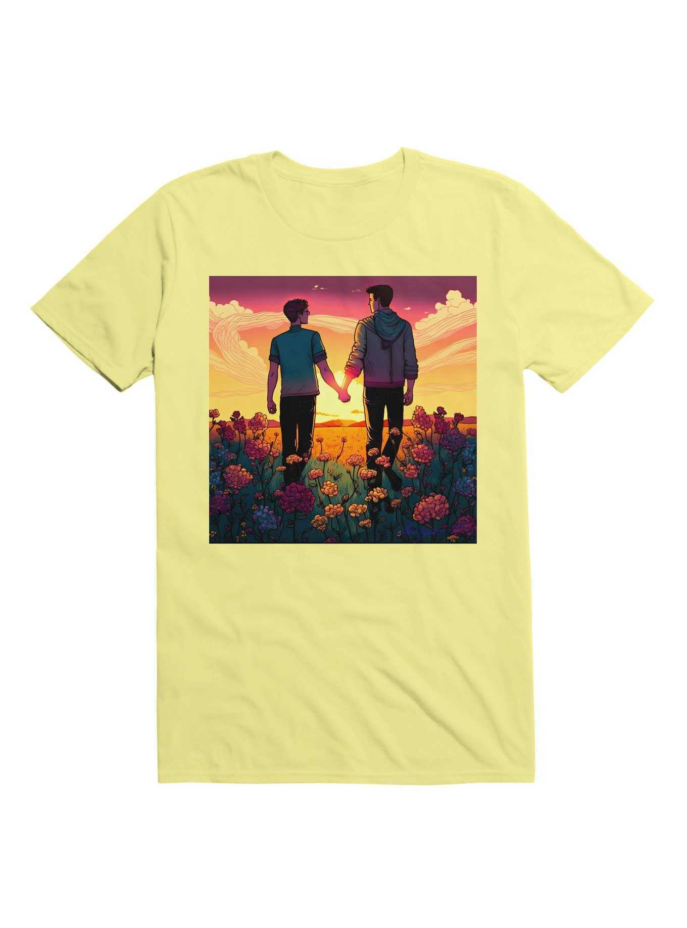 Gay Couple In Love T-Shirt, , hi-res