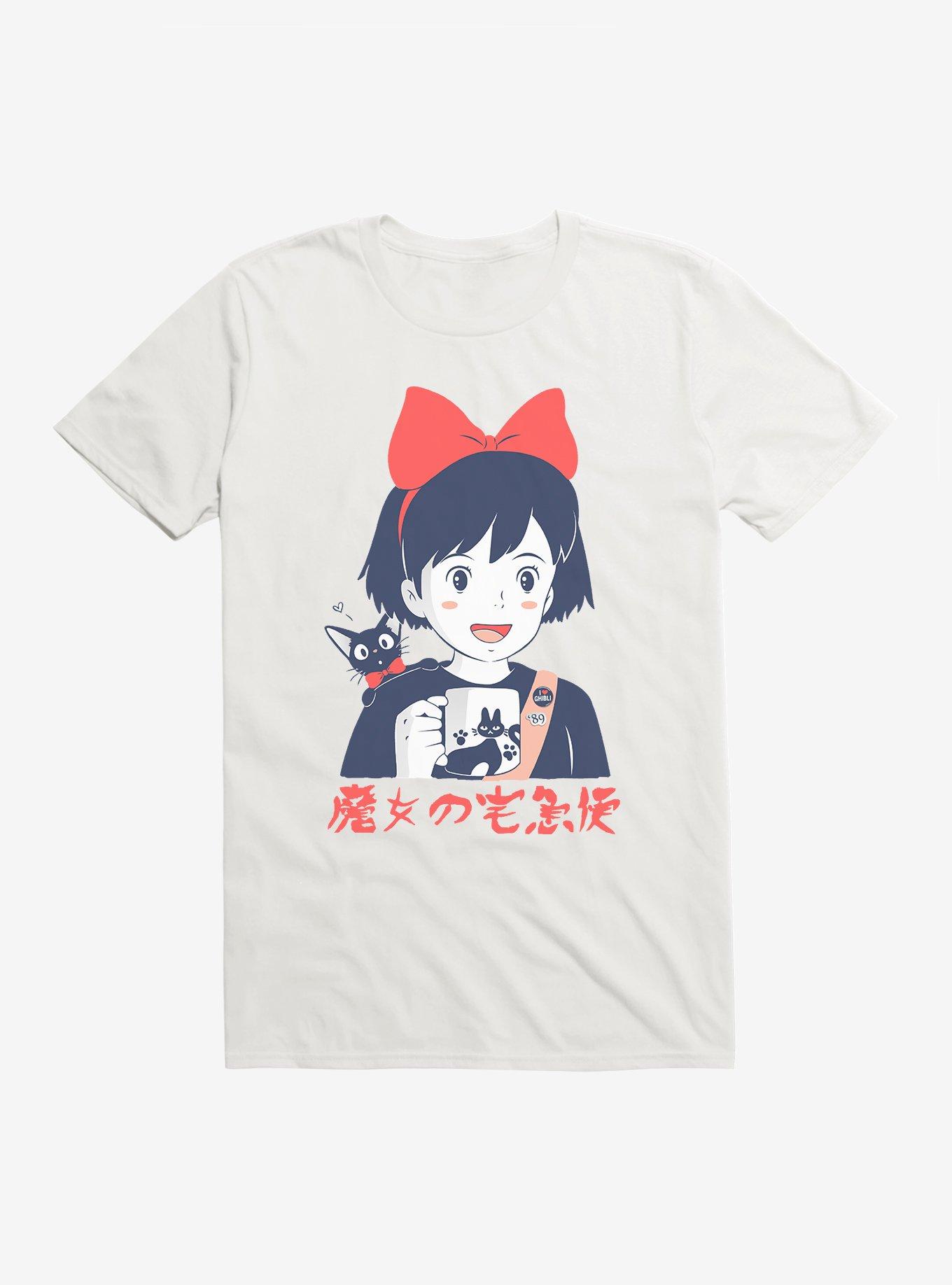 Studio Ghibli Kiki's Delivery Service Retro Portrait T-Shirt, WHITE, hi-res