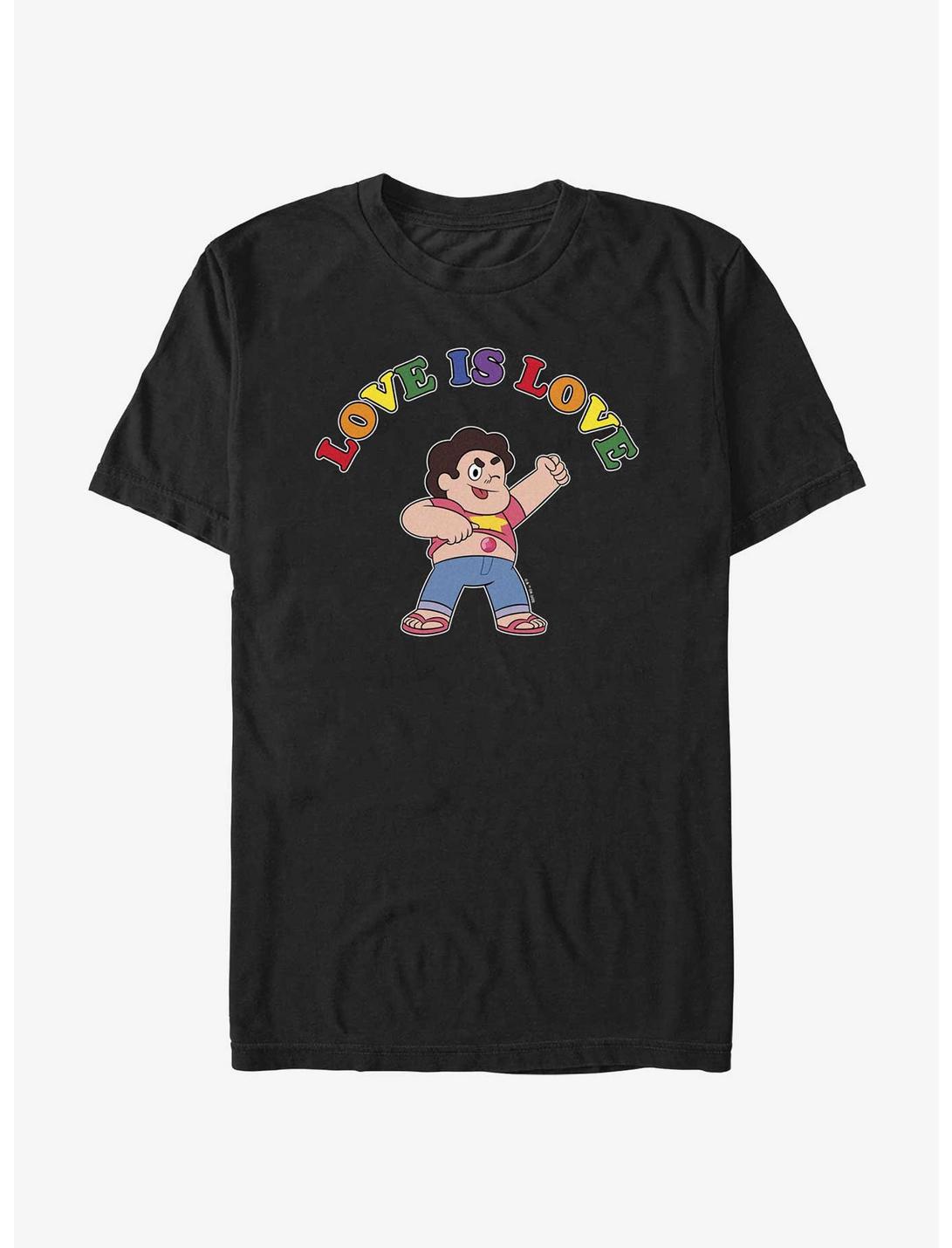 Steven Universe Love Is Love Pride T-Shirt, BLACK, hi-res