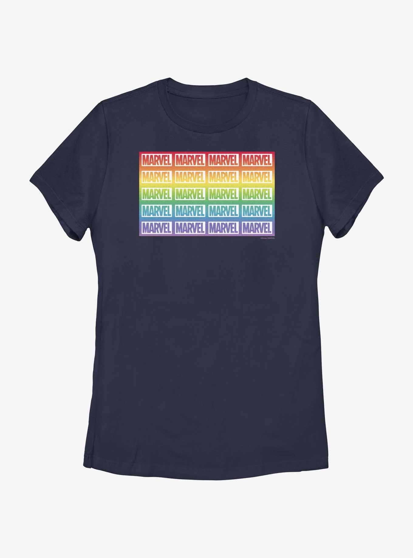 Marvel Avengers Boxed Marvel Gradient Pride T-Shirt, NAVY, hi-res