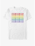 Marvel Avengers Marvel Boxed Gradient Pride T-Shirt, WHITE, hi-res