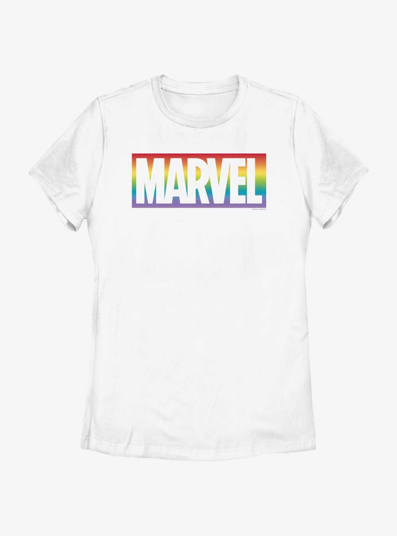 Marvel Avengers Rainbow Logo Pride T-Shirt, , hi-res