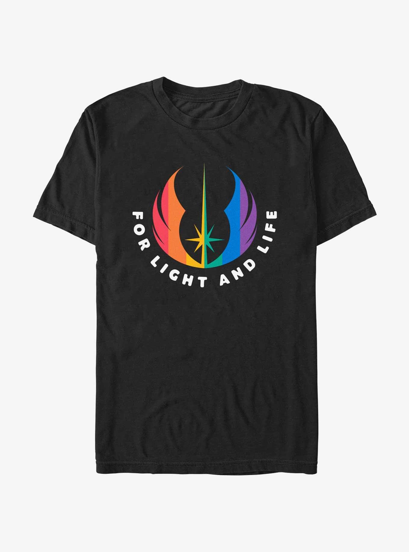 Star Wars For Light And Life Pride T-Shirt, BLACK, hi-res