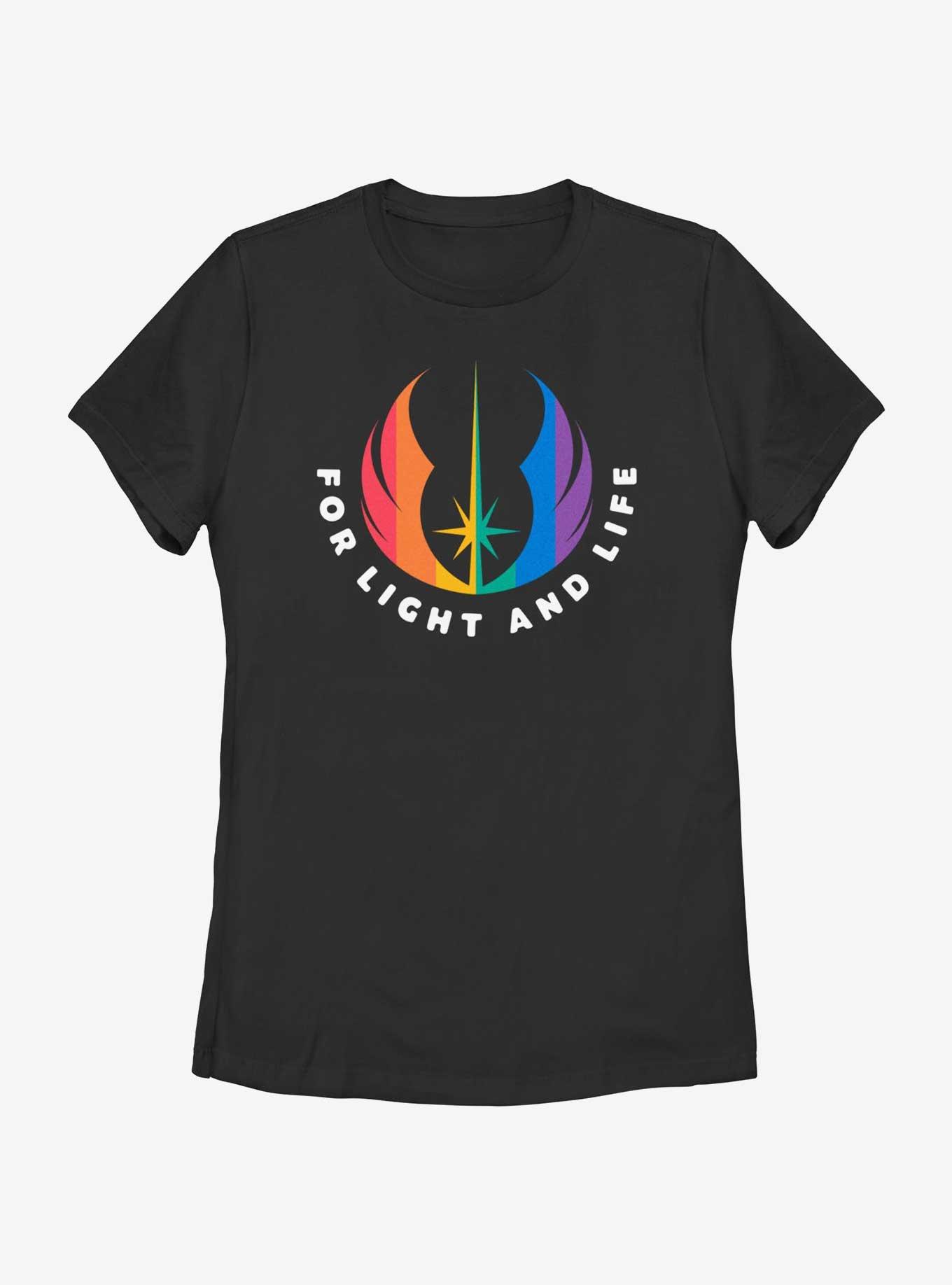 Star Wars For Light And Life Pride T-Shirt, BLACK, hi-res