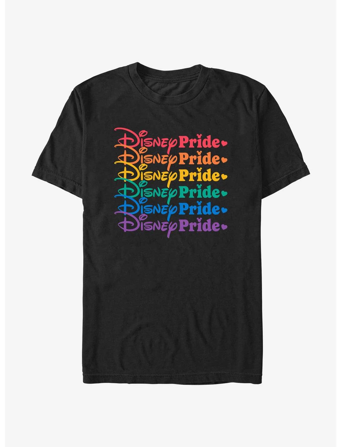 Disney Channel Disney Logos Pride Overlap T-Shirt, BLACK, hi-res