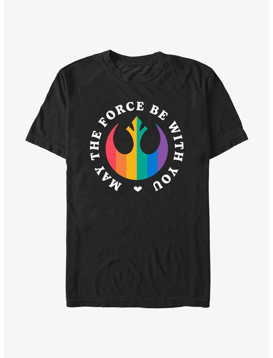 Star Wars Force With You Rebel Pride T-Shirt, BLACK, hi-res