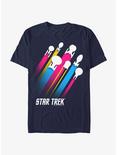 Star Trek Pansexual Flag Streaks Pride T-Shirt, NAVY, hi-res