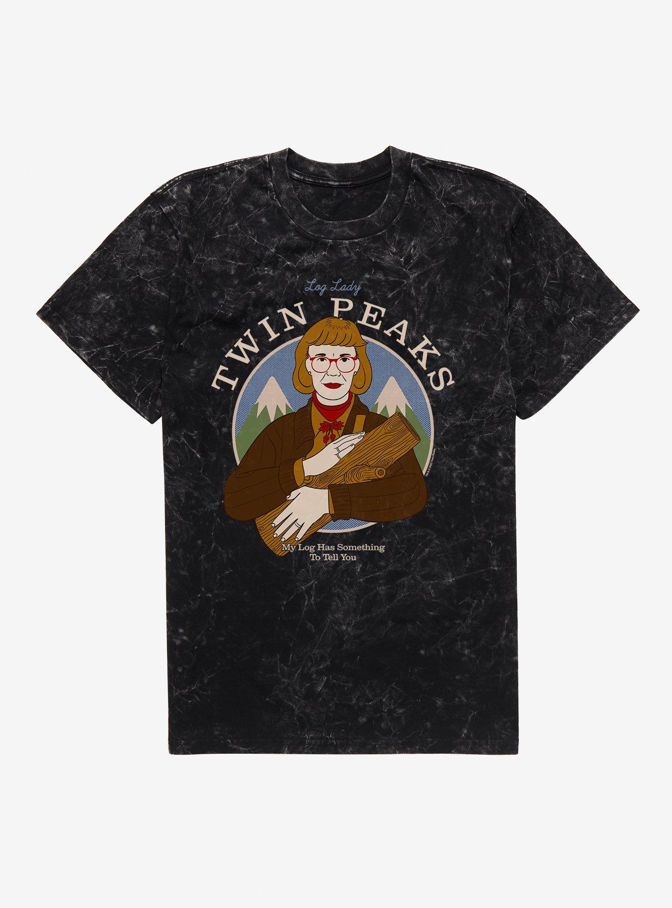 Twin Peaks Log Lady Mineral Wash T-Shirt, , hi-res