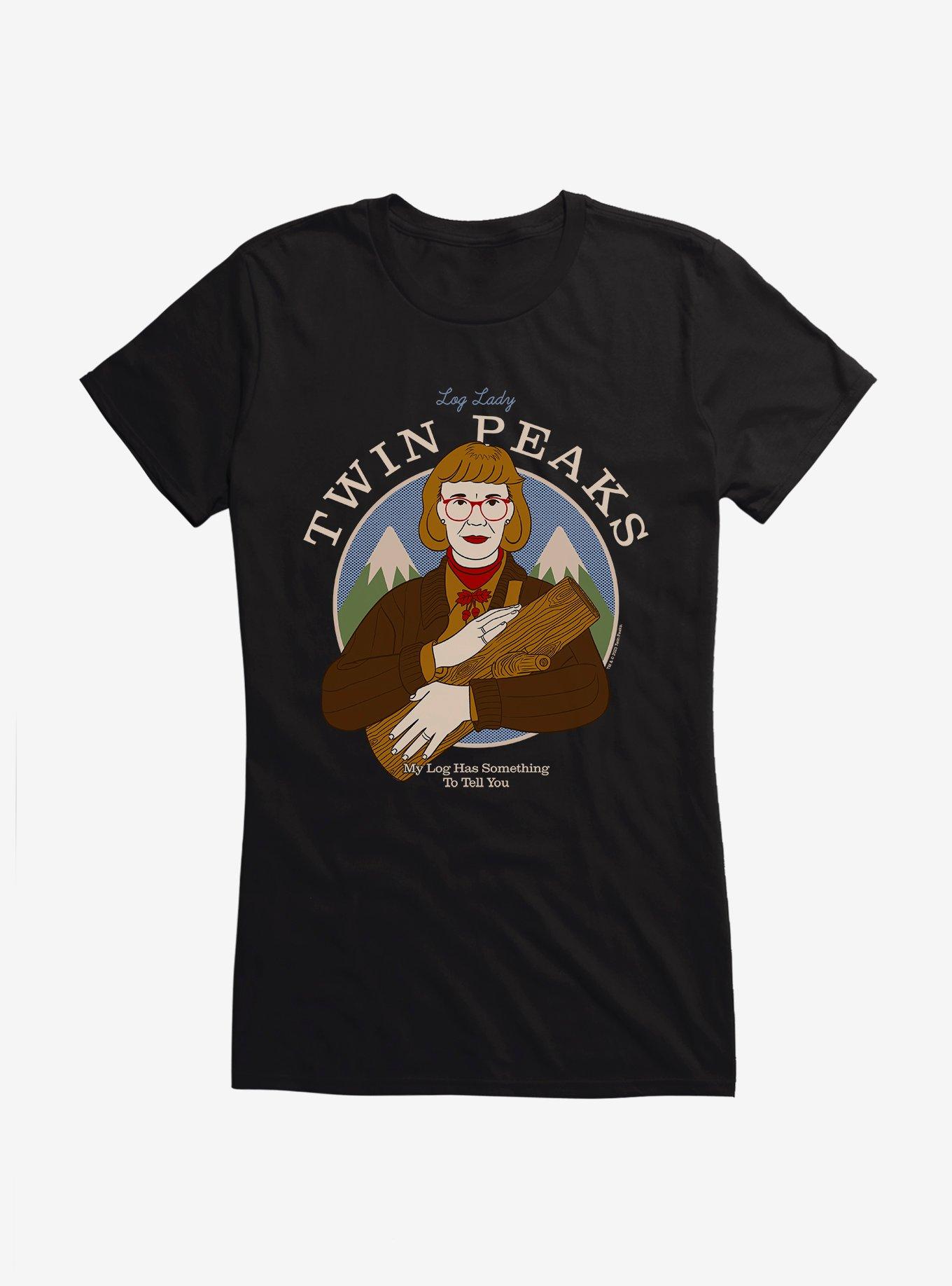 Twin Peaks Log Lady Girls T-Shirt, BLACK, hi-res