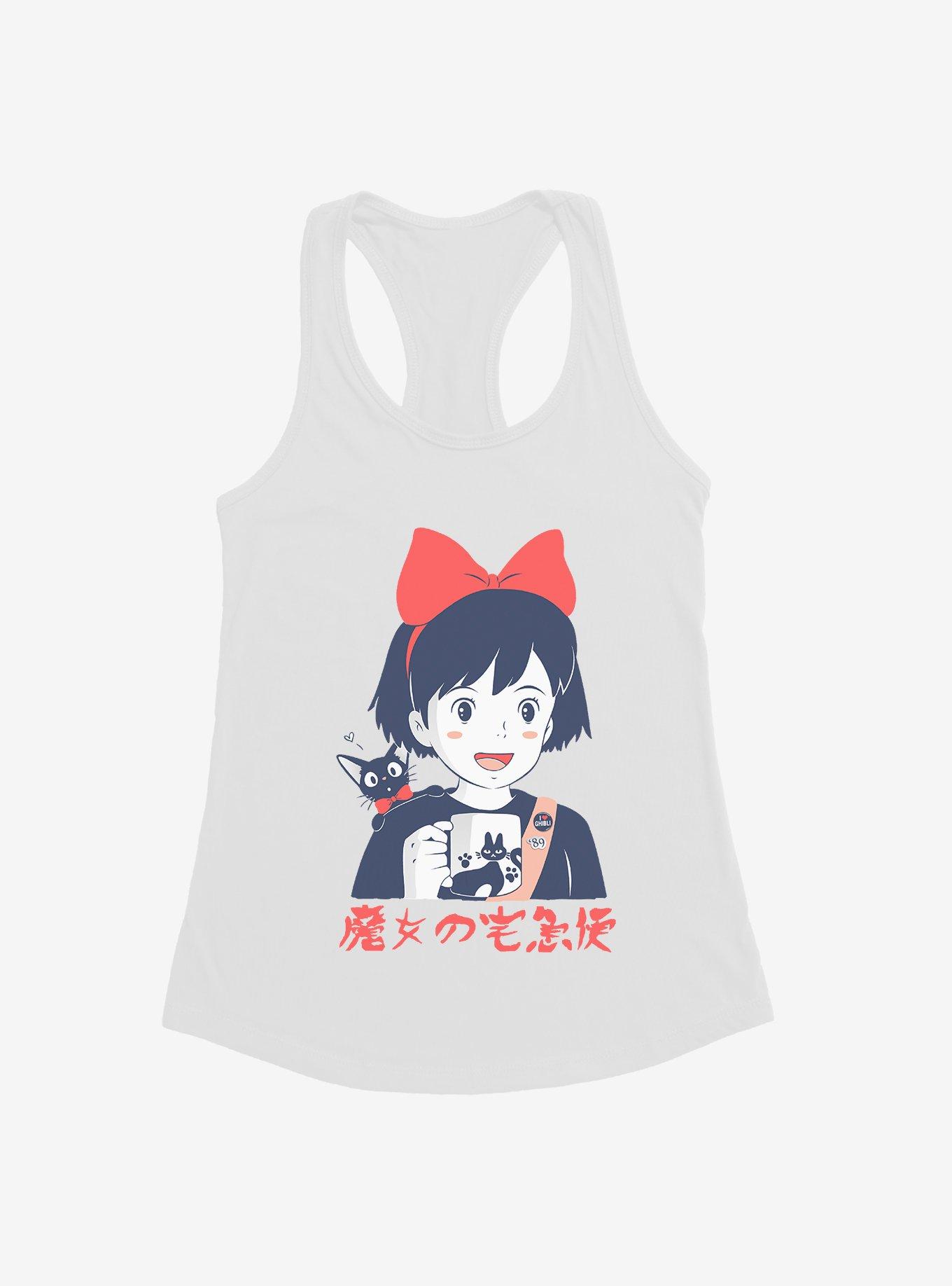 Studio Ghibli Kiki's Delivery Service Retro Portrait Womens Tank Top, WHITE, hi-res