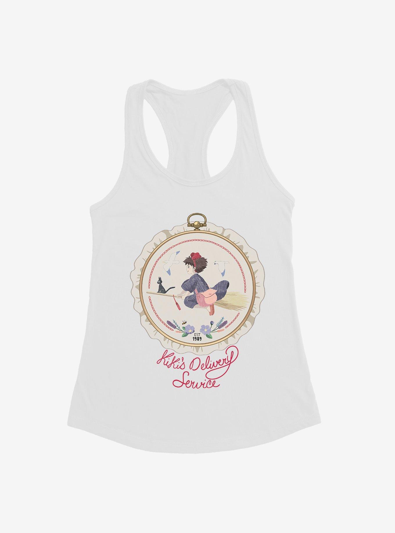 Studio Ghibli Kiki's Delivery Service Sewing Patch Womens Tank Top, WHITE, hi-res