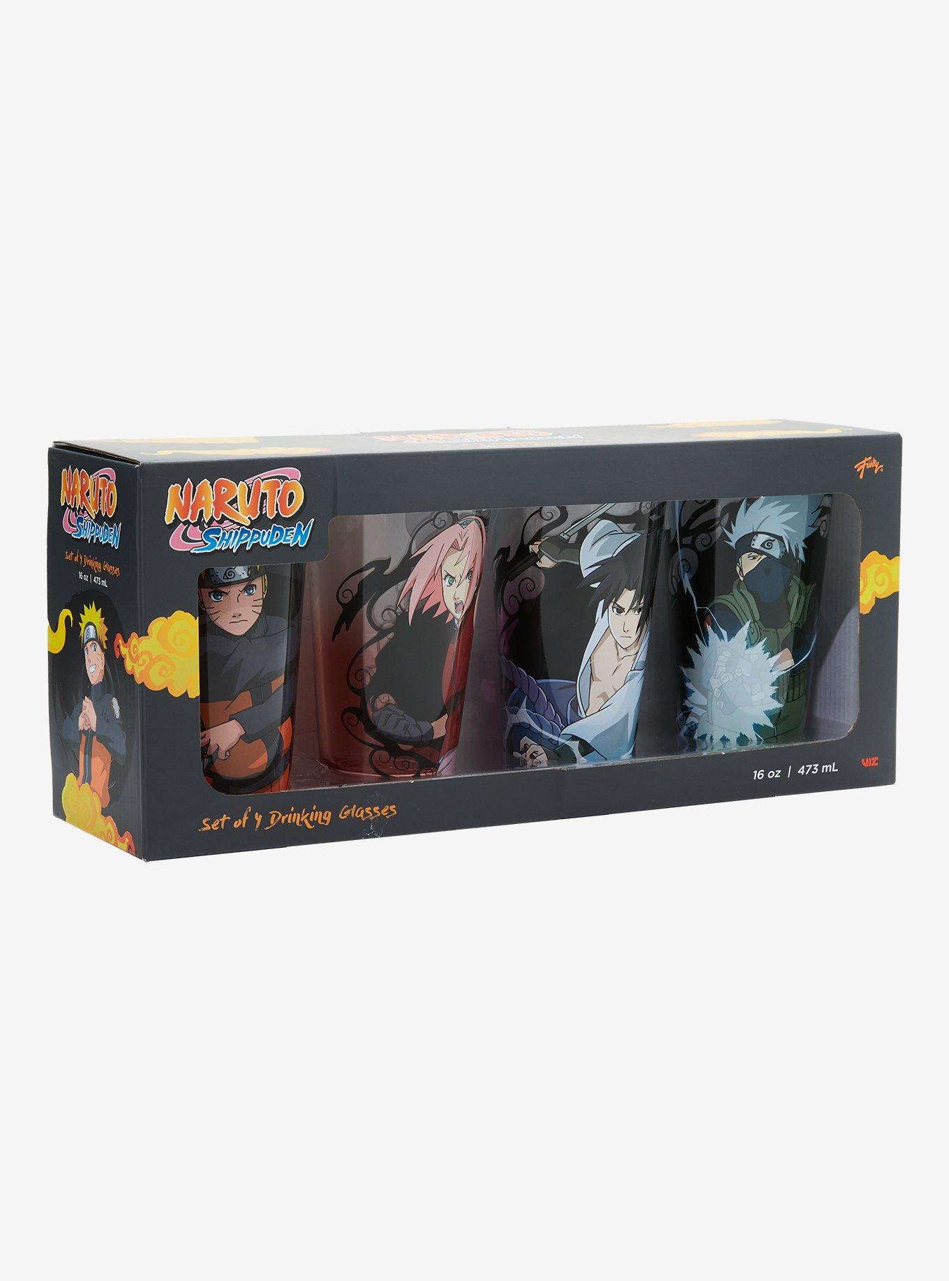 Naruto Shippuden Fighting Characters Pint Glass Set, , hi-res