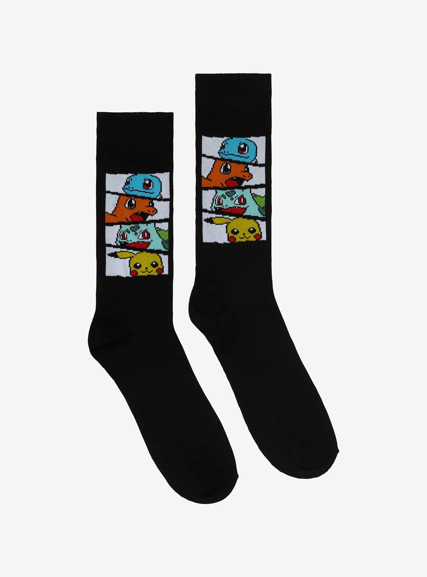Pok&eacute;mon Starters Panel Portrait Crew Socks, , hi-res