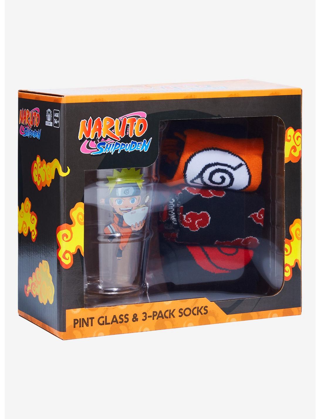 Naruto Shippuden Pint Glass & Socks Gift Set, , hi-res