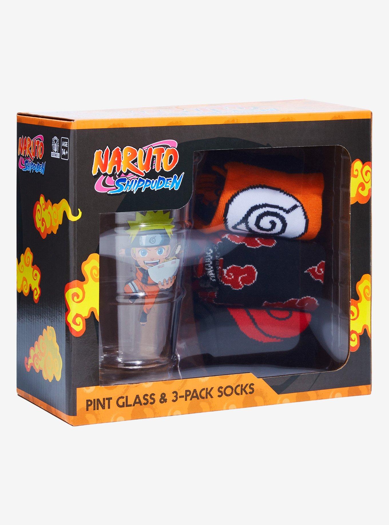 Naruto Shippuden Pint Glass & Socks Gift Set, , hi-res
