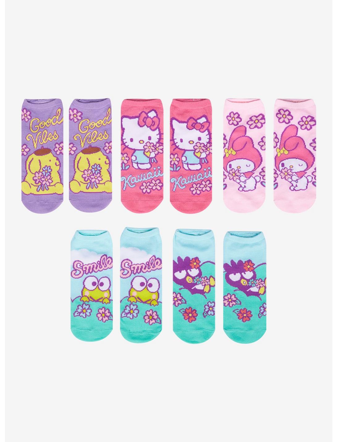 Sanrio Hello Kitty & Friends Floral Portraits Sock Set, , hi-res