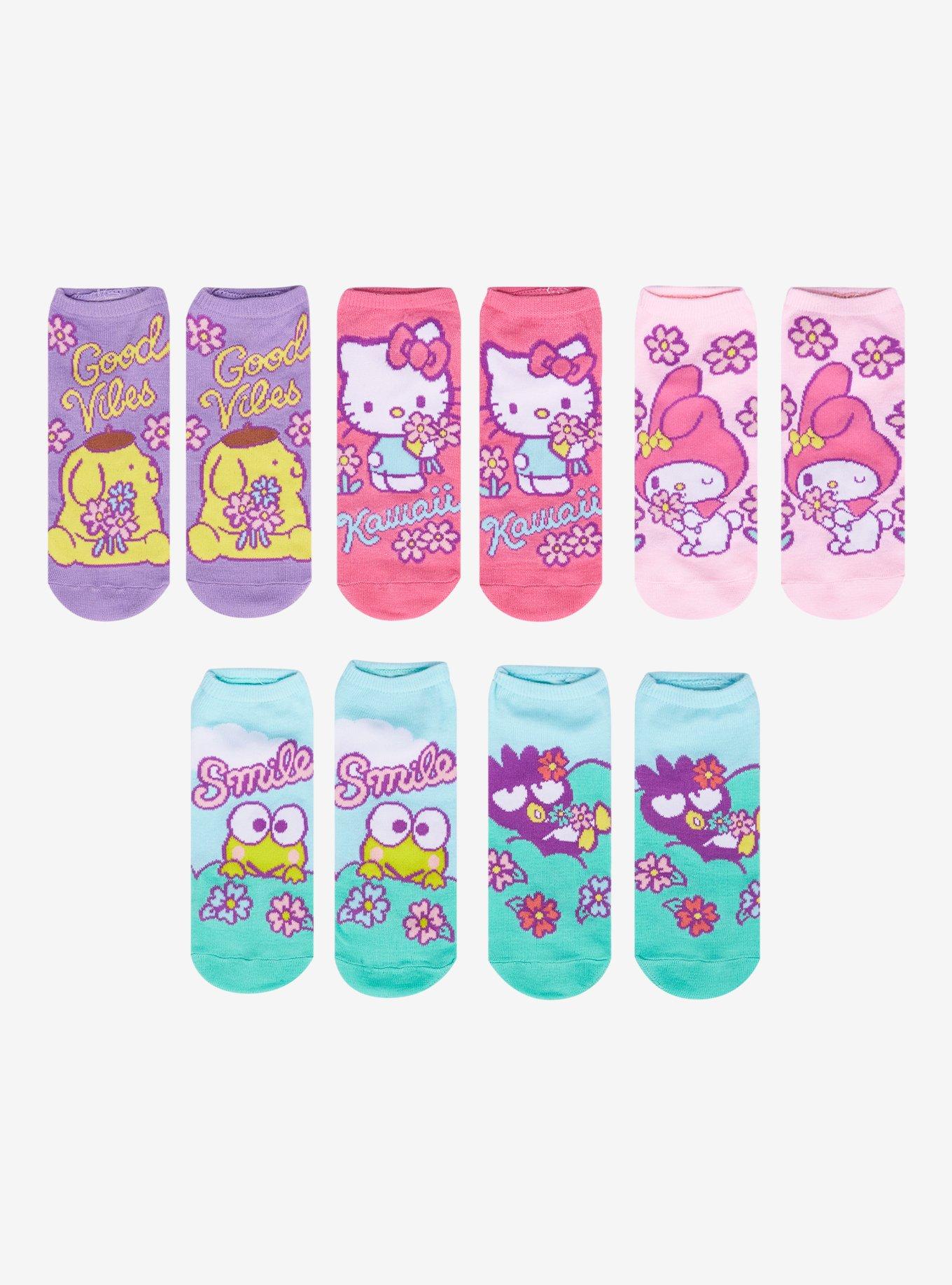 Sanrio Hello Kitty & Friends Floral Portraits Sock Set, , hi-res