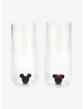JoyJolt Disney Mickey and Minnie Mouse Heads Glass Set, , hi-res