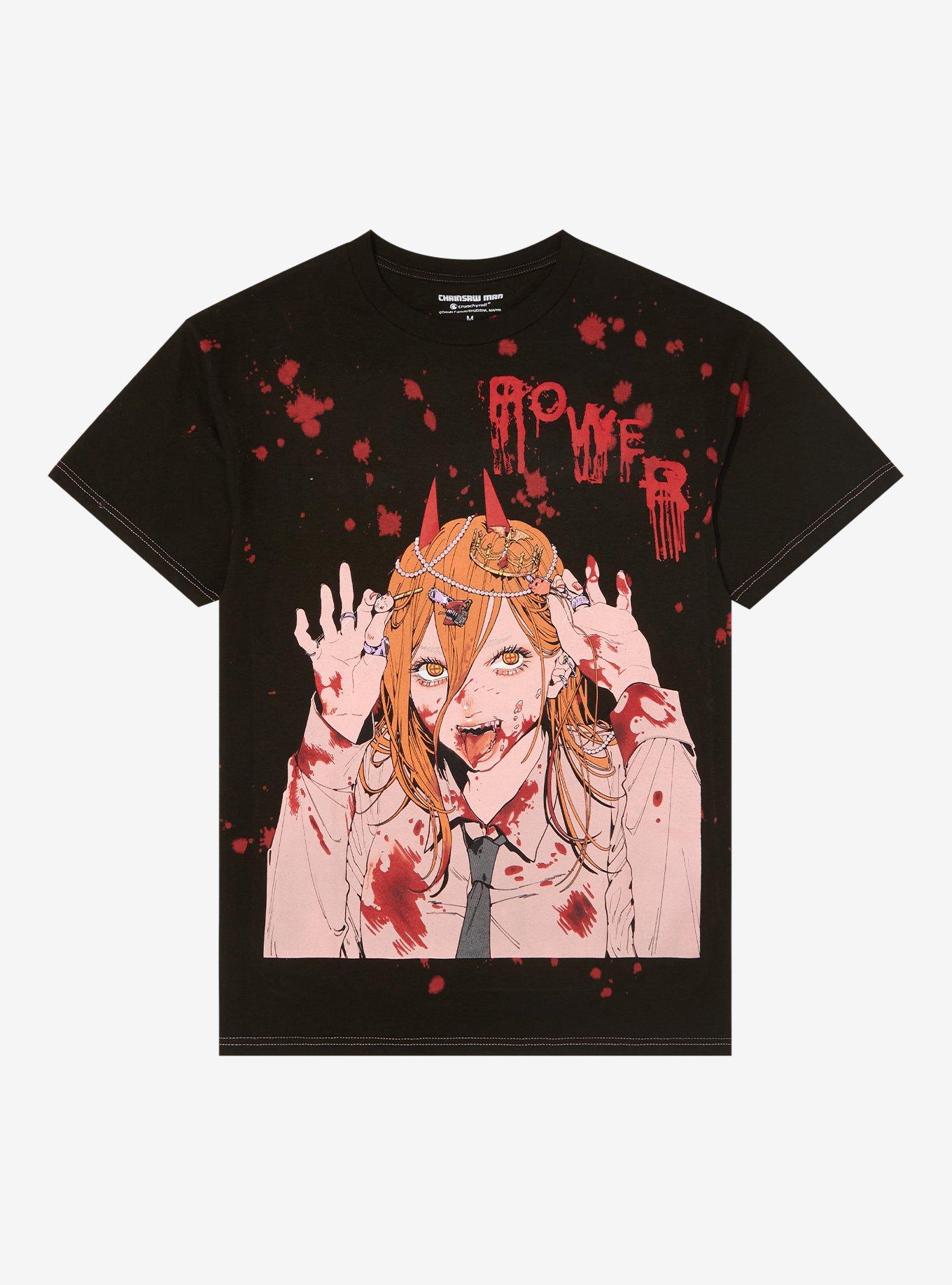 Power Blood Devil Black Tee, Official Apparel & Accessories, Atsuko - Chainsaw  Man