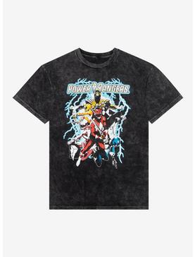 Mighty Morphin Power Rangers Lightning Vintage Dark Wash T-Shirt, , hi-res