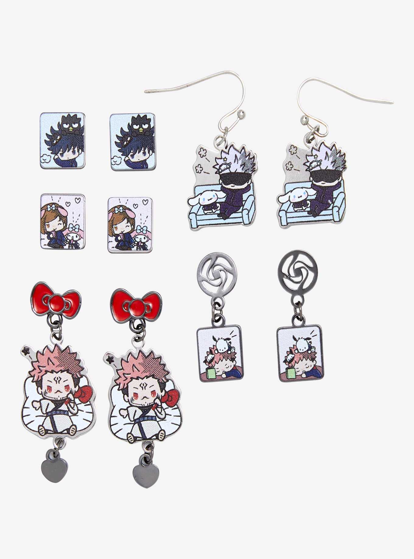 Jujutsu Kaisen x Hello Kitty and Friends Character Earring Set - BoxLunch Exclusive, , hi-res
