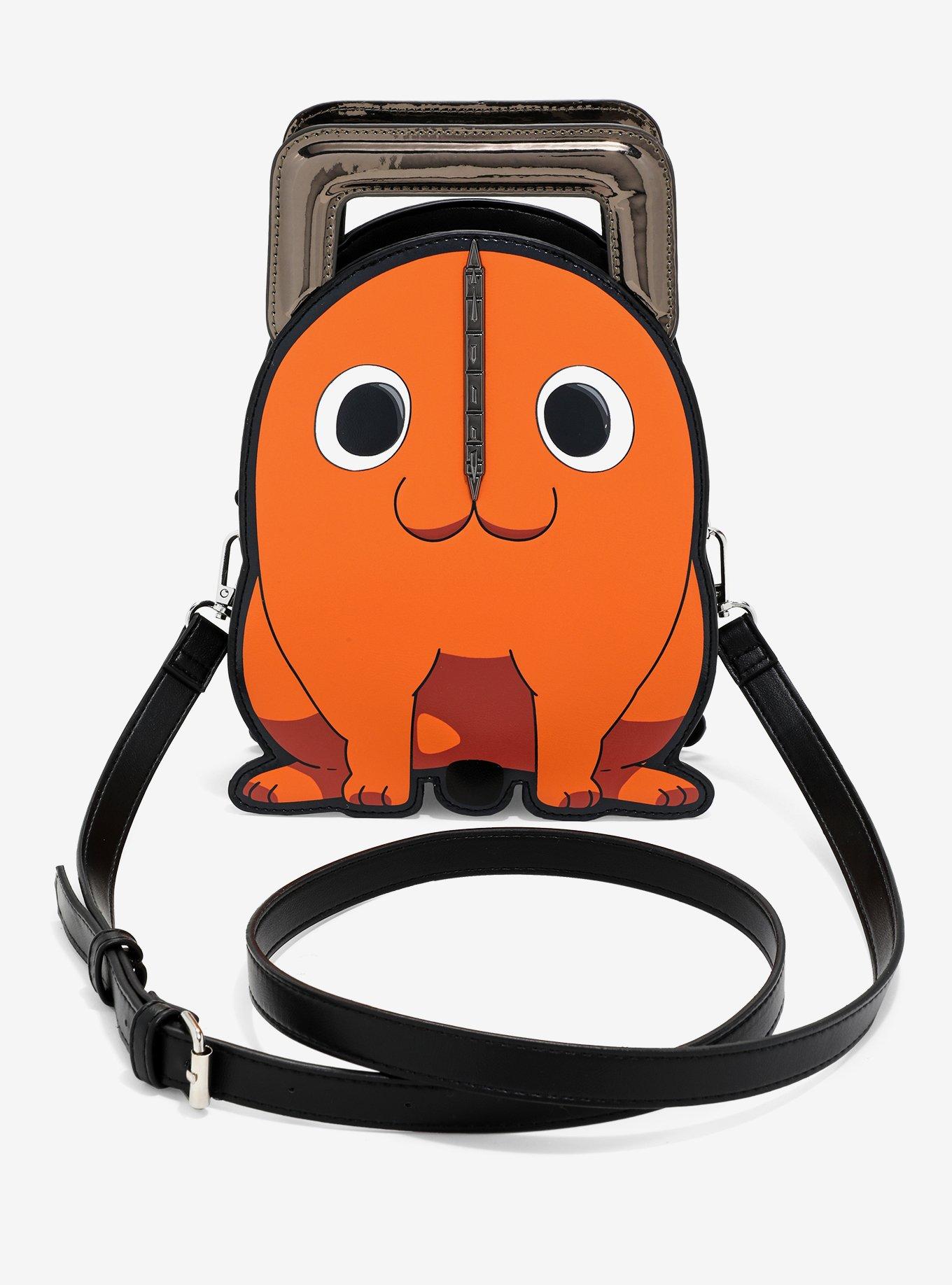 Chainsaw Man Pochita Die-Cut Crossbody Bag — BoxLunch Exclusive, , hi-res