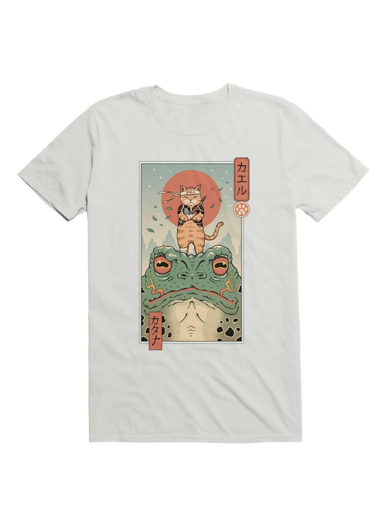 Catana And The Big Frog T-Shirt, WHITE, hi-res