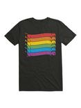 Rainbow Cats Pride Flag T-Shirt, BLACK, hi-res