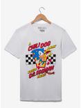 Sonic the Hedgehog Checkered Chili Dog Women's T-Shirt - BoxLunch Exclusive, OFF WHITE, hi-res