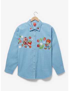 Strawberry Shortcake Embroidered Plus Size Shacket - BoxLunch Exclusive, , hi-res