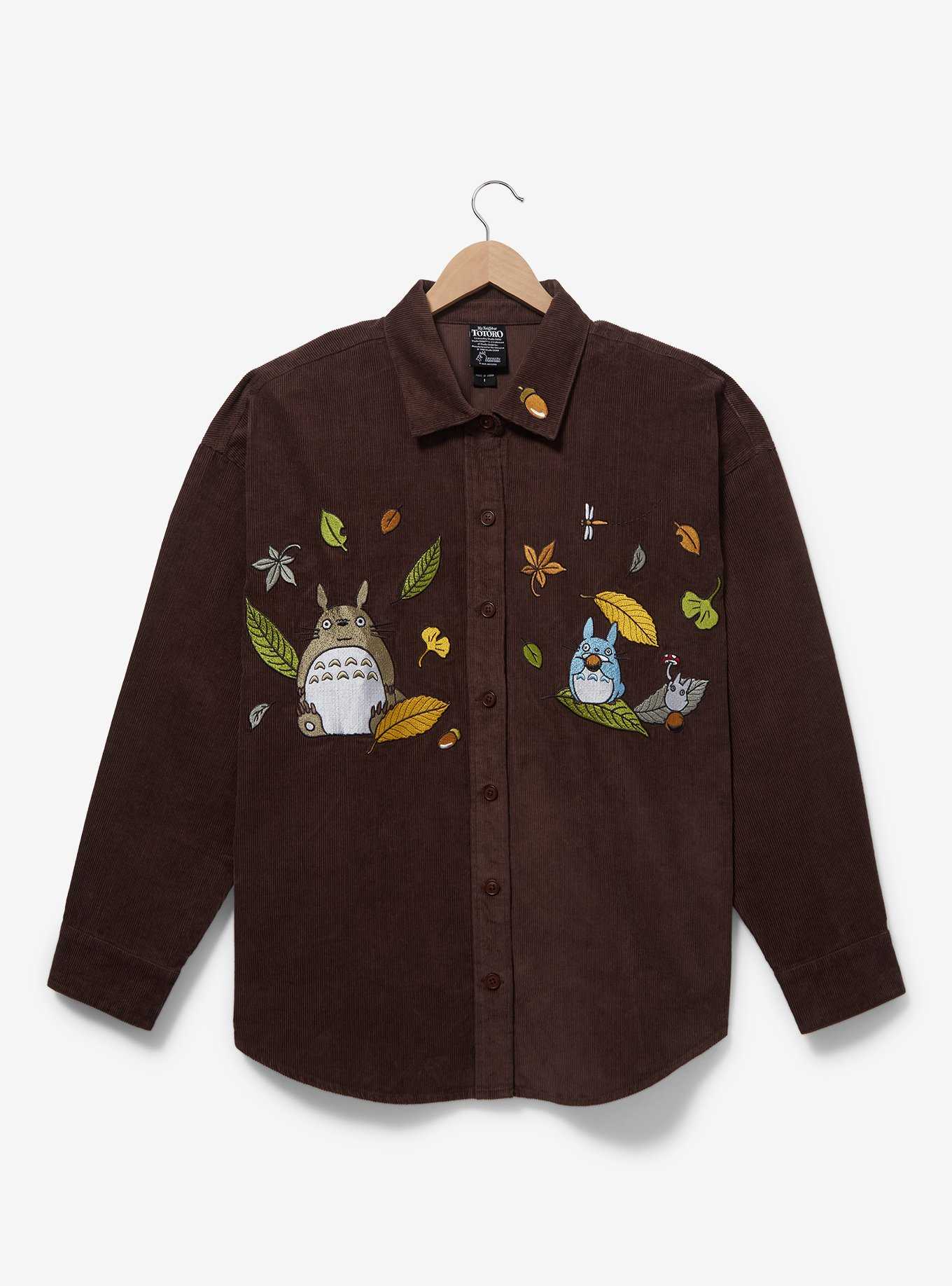 Studio Ghibli My Neighbor Totoro Forest Embroidered Plus Size Overshirt - BoxLunch Exclusive, , hi-res