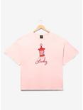 Disney Mulan Lucky Cricket Women's Plus Size Boxy Fit T-Shirt - BoxLunch Exclusive, LIGHT PINK, hi-res