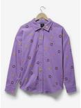 Disney Tangled Lanterns Corduroy Button-Up Top   - BoxLunch Exclusive, LILAC, hi-res
