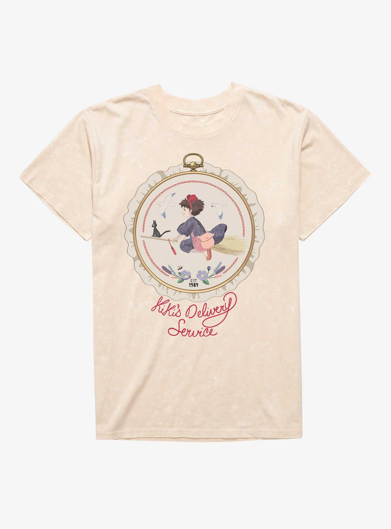 Studio Ghibli Kiki's Delivery Service Sewing Patch Mineral Wash T-Shirt, , hi-res