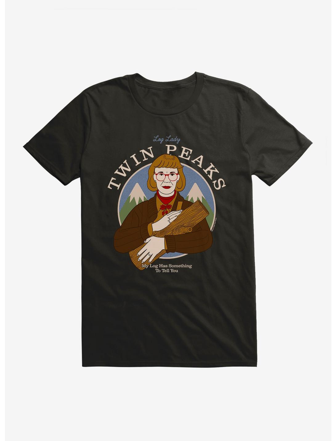 Twin Peaks Log Lady T-Shirt, BLACK, hi-res