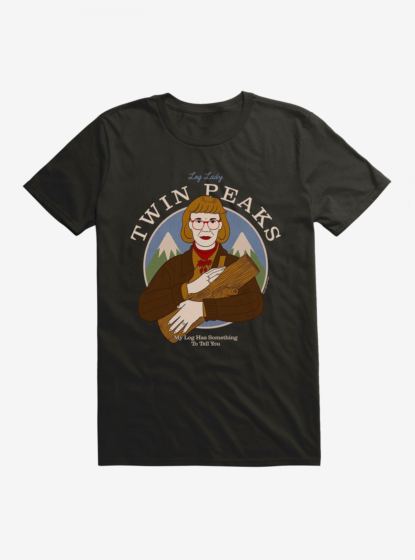 Twin Peaks Log Lady T-Shirt, BLACK, hi-res