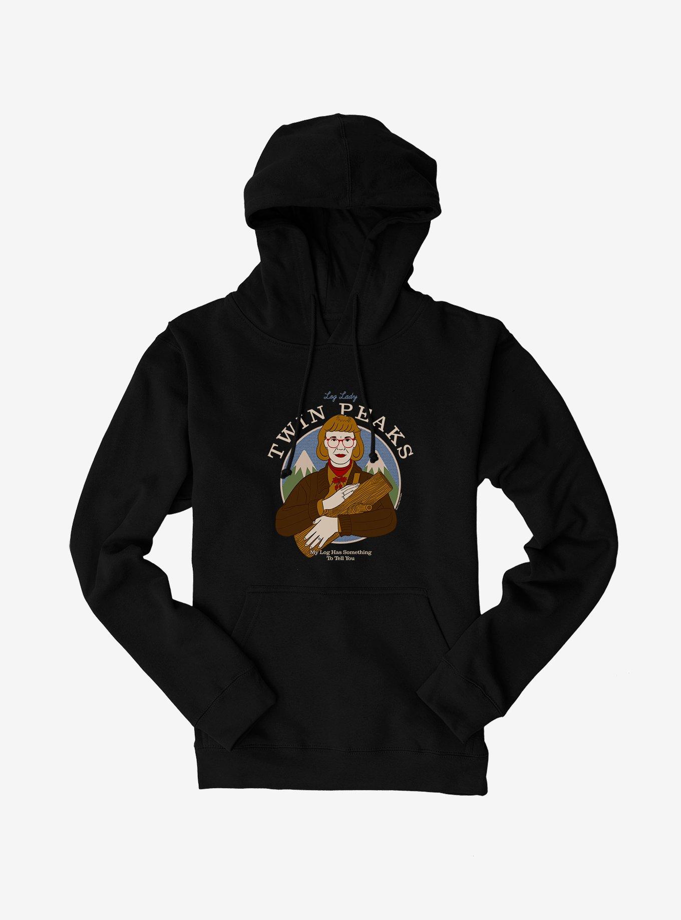 Twin Peaks Log Lady Hoodie, BLACK, hi-res