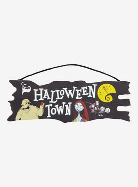 Disney The Nightmare Before Christmas Halloween Town Hanging Wall Sign - BoxLunch Exclusive
